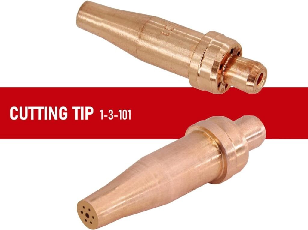 RX WELD Medium Duty Cutting Torch Oxyacetylene Torch,Comparable with CA1350 cutting attachment, 100FC torch handle, 3-101 cutting nozzle and Check Valve