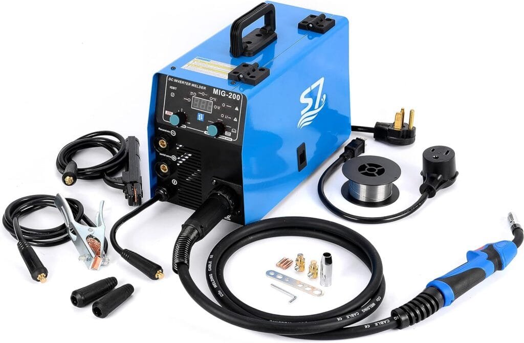 S7 200Amp MIG Welder - 4 in 1 Multiprocess Welding Machine for Gas/Gasless Welding, Lift TIG, and Stick ARC Welding - Dual Voltage 110V/220V S7 200Amp MIG Welder - 4 in 1 Multiprocess Welding Machine for Gas/Gasless Welding, Lift TIG, and Stick ARC Welding - Dual Voltage 110V/220V